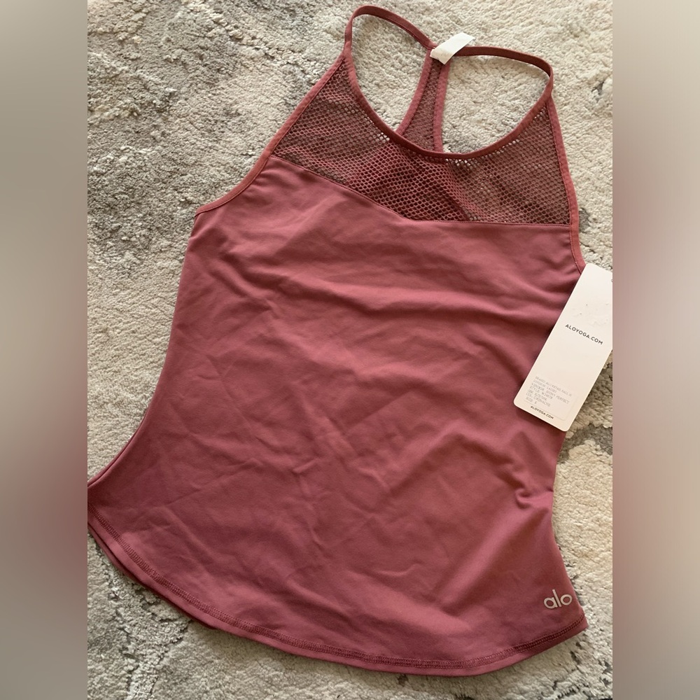 Alo yoga Elite tank Grenache color S